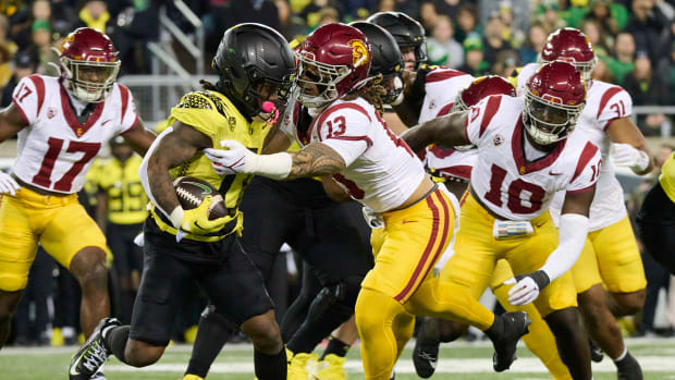 USC Trojans football Mason Cobb Oregon Ducks Bucky Irving